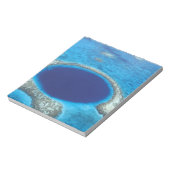 CA, Belize. Luchtbeeld van Blue Hole (diameter Notitieblok (Linkerzijde)