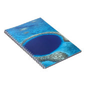 CA, Belize. Luchtbeeld van Blue Hole (diameter Notitieboek (Rechterzijde)