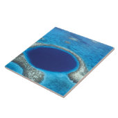 CA, Belize. Luchtbeeld van Blue Hole (diameter Tegeltje (Zijkant)