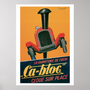 Ca-bloc" racebus -  Poster voor kunstafdrukken