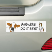 CA- Boeren doen het het Best Bumpersticker (Op auto)