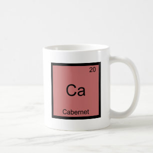 Ca - Cabernet Funny Chemistry Element Symbol T-shi Koffiemok