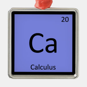 Ca - Calculus Wiskunde Scheikunde Periodiek Systee Metalen Ornament