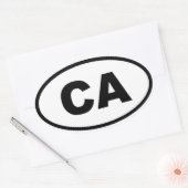 CA California Ovale Sticker (Envelop)