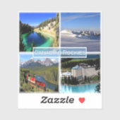 CA Canadian Rockies - Valley of Five Lakes - Sticker (Vel)