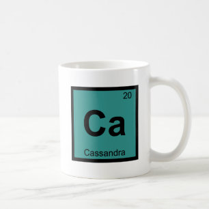 Ca - Cassandra Griekse scheikunde Periodiek Systee Koffiemok