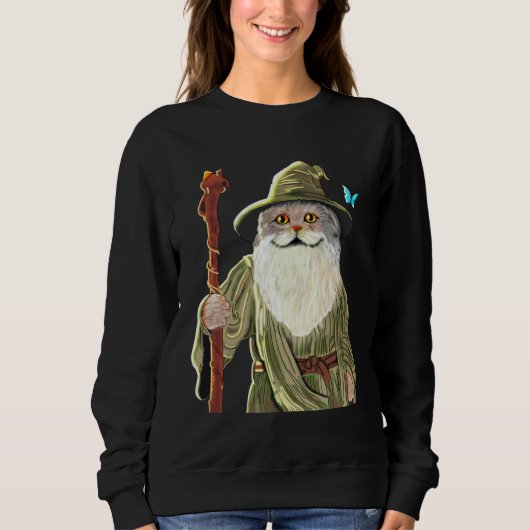 Ca Catdalf Cat  Lord Of The Cats Women Men Trui (Voorkant)