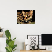 CA, Centraal Panama, Soberania NP, Margay 2 Poster (Thuiskantoor)