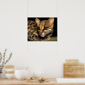 CA, Centraal Panama, Soberania NP, Margay 2 Poster (Keuken)
