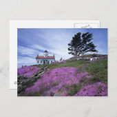 CA, Crescent City, Battery Point vuurtoren met Briefkaart (Voorkant / Achterkant)