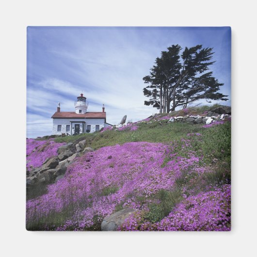 CA, Crescent City, vuurtoren Battery Point met Magneet (Voorkant)