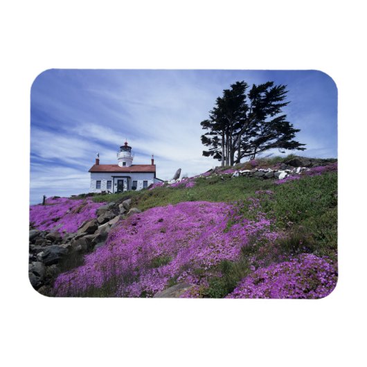 CA, Crescent City, vuurtoren Battery Point met Magneet (Horizontaal)