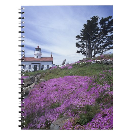 CA, Crescent City, vuurtoren Battery Point met Notitieboek (Voorkant)