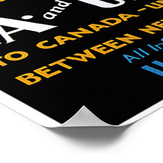 CA- en Unielijnen -  scheepsreclame Poster (Hoek)