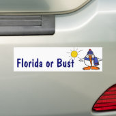 CA- Florida of Bust Snowbird Bumpersticker (Op auto)