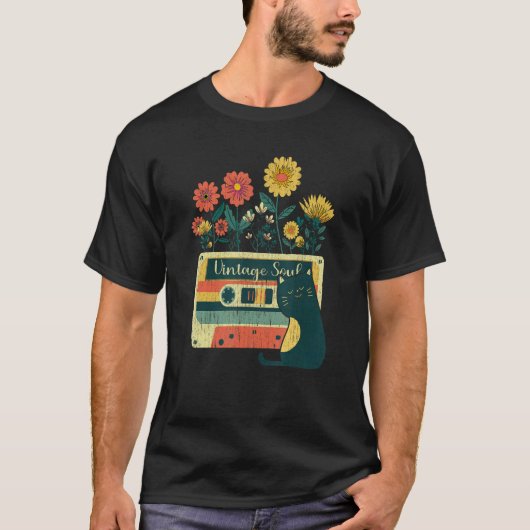 Ca for Lady Retro Soul Flowers Wildflower T-shirt (Voorkant)