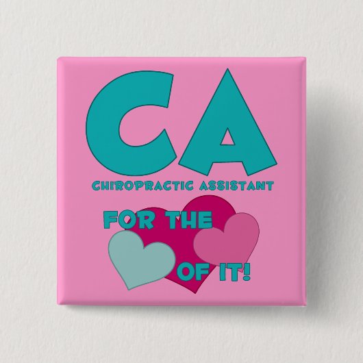 CA for the Love of it Button (Voorkant)