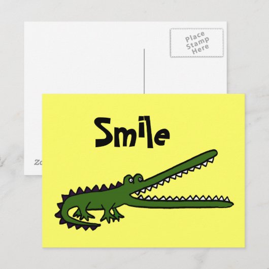 CA- Funny Croc-Briefkaart Briefkaart (Voorkant / Achterkant)