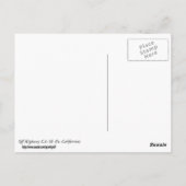 CA Highway 58 Bakersfield Junction Briefkaart (Achterkant)