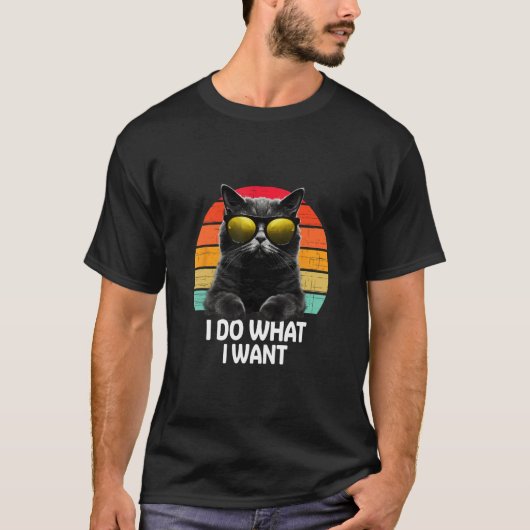 Ca I Do What I Want Cat Accessoires T-shirt (Voorkant)