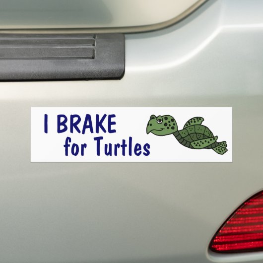 CA- I-remmen voor Bumpersticker van schildpadden (Op auto)