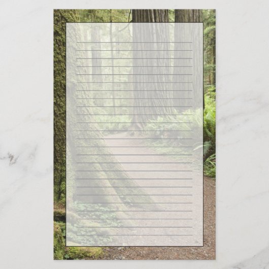 CA, Jedediah Smith State Park, Simpson-Reed Briefpapier (Voorkant)