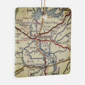 CA  map uitzenden Keramisch Ornament (Rechts)