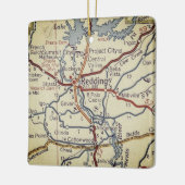 CA  map uitzenden Keramisch Ornament (Links)