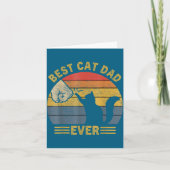 Ca Men Cat Dad Ever Funny Cat Lover Gift  Kaart (Voorkant)