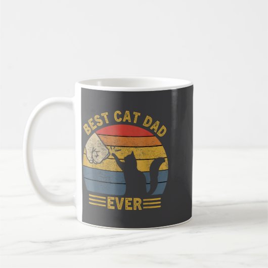 Ca Men Cat Dad Ever Funny Cat Lover Gift  Koffiemok (Links)