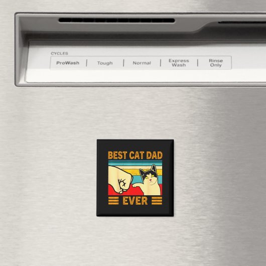 Ca Men Cat Dad Ever Funny Cat Lover Gift  Magneet (Insitu (Vaatwasser))