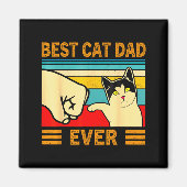 Ca Men Cat Dad Ever Funny Cat Lover Gift  Magneet (Voorkant)