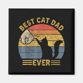 Ca Men Cat Dad Ever Funny Cat Lover Gift  Magneet (Voorkant)