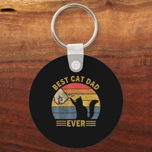 Ca Men Cat Dad Ever Funny Cat Lover Gift  Sleutelhanger (Voorkant)