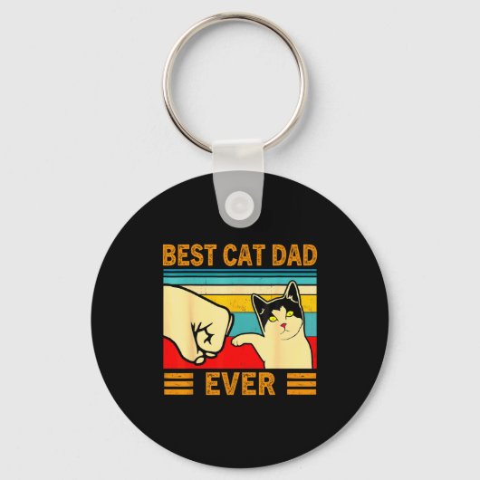 Ca Men Cat Dad Ever Funny Cat Lover Gift  Sleutelhanger (Voorkant)