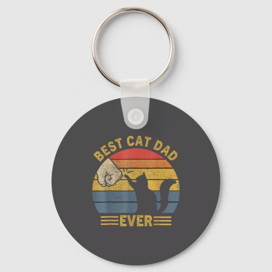 Ca Men Cat Dad Ever Funny Cat Lover Gift  Sleutelhanger (Voorkant)