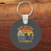 Ca Men Cat Dad Ever Funny Cat Lover Gift  Sleutelhanger (Voorkant)