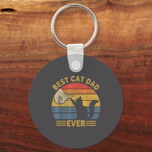 Ca Men Cat Dad Ever Funny Cat Lover Gift  Sleutelhanger (Voorkant)