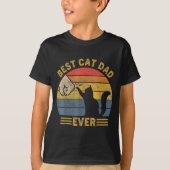 Ca Men Cat Dad Ever Funny Cat Lover Gift  T-shirt (Voorkant)