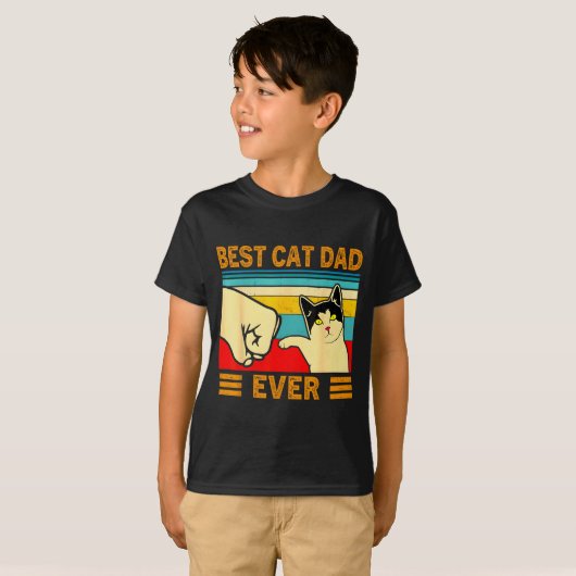 Ca Men Cat Dad Ever Funny Cat Lover Gift  T-shirt (Voorkant volledig)