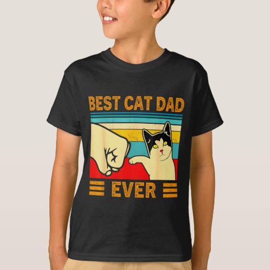 Ca Men Cat Dad Ever Funny Cat Lover Gift  T-shirt (Voorkant)