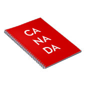 Ca Na Da Canada Dark Monotone Notitieboek (Rechterzijde)
