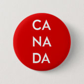 Ca Na Da Canada Dark Monotone Ronde Button 5,7 Cm (Voorkant)