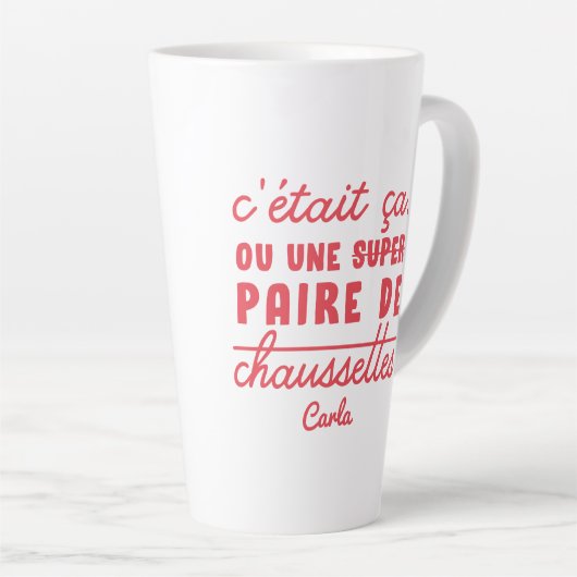 Ça ou une paire de chaussettes latte mok (Rechterhoek)