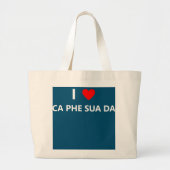 Ca Phe Sua Da Vietnamees coffee Vietnam Grote Tote Bag (Voorkant)