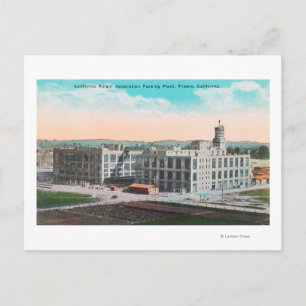 CA Raisin Association Packing Plant Briefkaart