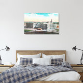 CA Raisin Association Packing Plant Canvas Afdruk (Insitu (Slaapkamer))