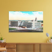 CA Raisin Association Packing Plant Canvas Afdruk (Insitu (Woonkamer))