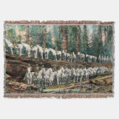 CA Redwood en Cavalry Throw Blanket Deken (Voorkant)