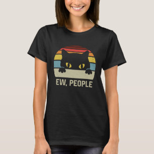 CA Retro Kat Ew Mensen Anti Sociaal Introve T-shirt